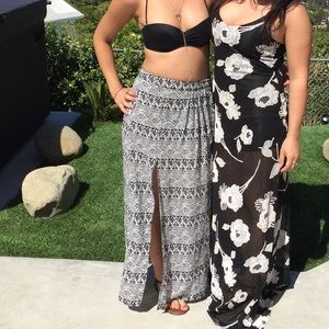 Long slitted skirt size S